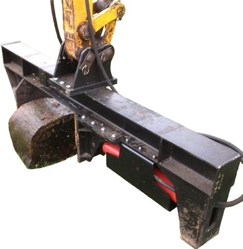 mini digger log splitter|mini log splitters for excavators.